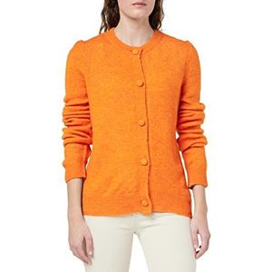ICHI IHKAMARA CA4 gebreide jas voor dames, 161164/Orange Pepper, S