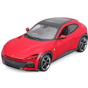 Bburago 1/24 Ferrari Purosangue SUV, rood, miniatuurauto op schaal voor kinderen, vanaf 3 jaar, 26030