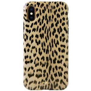 Glam cover luipaard iPhone X/XS zwart