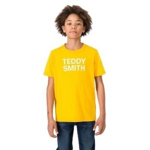 Teddy Smith, Ticlass 3 MC Jr T-shirt voor jongens, Olympic Yellow, 16 Jaren
