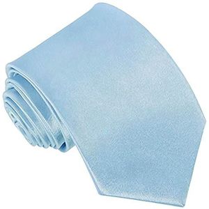 ATETEO Mannen stropdas effen kleur nek stropdassen bruiloft zakelijke formele stropdassen, g-lichtblauw, één maat, G-light Blauw, Eén maat