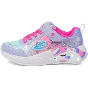 Skechers Girls, sneakers, lavendel, sparkle mesh/hot pink trim, 35 EU, Lavendel Sparkle Mesh Hot Pink Trim, 35 EU