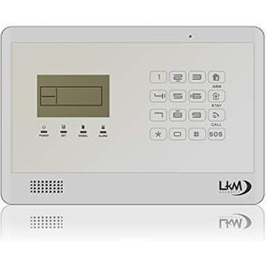 Kit Lite m2eb Alarminstallatie Huis LKM Security Kit Wireless Draadloos bestuurbare beschermhoes met gratis app. Menu met spraaksynthese in Italiaans en handmatig in het Italiaans