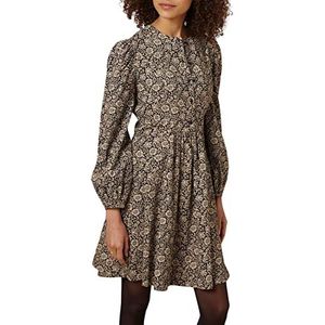 People Tree Dames V&A Mallow korte jurk casual, zwart, 16, Zwart, 42