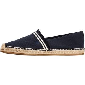Tommy Hilfiger Vrouwen Fringe Canvas Gesloten Espadrille Fw0fw08881, Blauw Ruimte Blauw, 41 EU