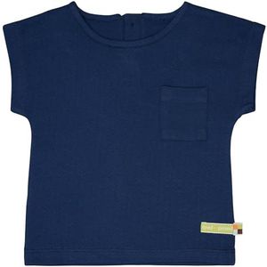 loud + proud Musseline Jersey voor meisjes, van biologisch katoen, GOTS-gecertificeerde blouse, ultra marine, 74-80