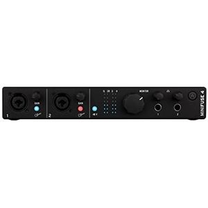 Arturia - MiniFuse 4 - Compacte USB Audio & MIDI Interface met Creative Software voor Quality Recording, Productie, Podcasting, Gitaar - Zwart