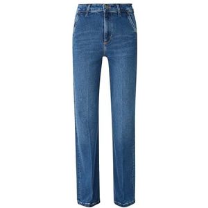 s.Oliver Damesjeans, Beverly uitlopende been, Blue Denim, 32/32