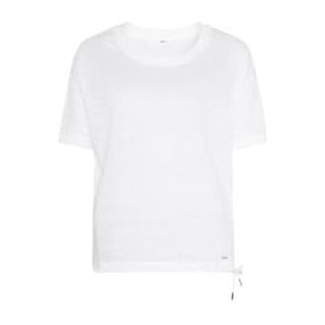 Brax Dames Style Candice Linen Single Jersey Solid T-Shirt, wit, 38