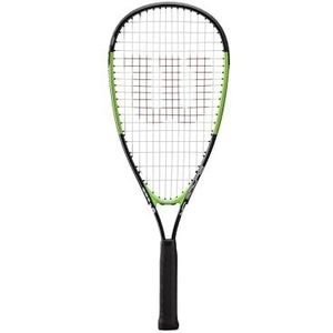 Wilson Unisex JUNIOR Squash Racket, zwart/groen, één maat