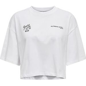 ONLY Dames Onlsue S/S Sport Top Box JRS, wit (bright white), S