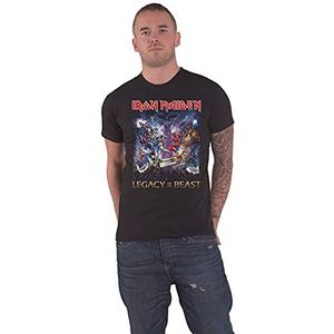 Iron Maiden T Shirt Legacy Of The Beast Band Logo nieuw Officieel Mannen Zwart XL