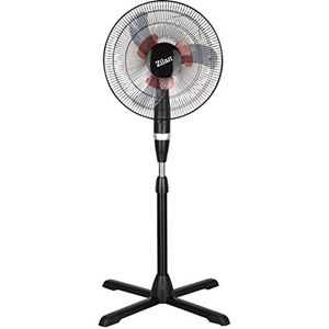 Zilan Staande ventilator, 40,6 cm, 3 snelheden, net-veiligheidsrooster, dubbel lemmet, 60 watt