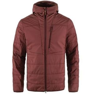 FJALLRAVEN 82413-352 Keb Padded Hoodie M Lang Tricot Heren Maroon Maat L