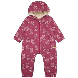 loud + proud Baby-meisjes waterafstotend met teddyvoering, GOTS-gecertificeerd Outdooroverall, rood, 62-68