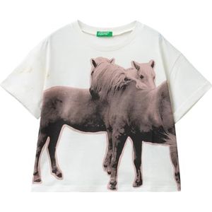 United Colors of Benetton T-shirt, Crème 0Z3, 140
