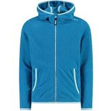 CMP - Fleecejack voor kinderen met vaste capuchon, jade, 104