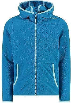 CMP - Fleecejack voor kinderen met vaste capuchon, jade, 104