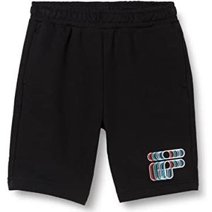 FILA Shoreham Graphic Logo Sweat Shorts voor jongens, zwart, 170/176 cm