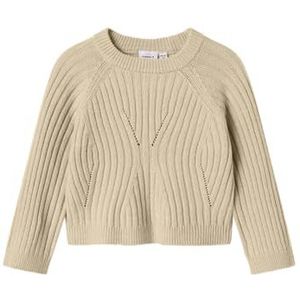 Gebreide Trui - Loose Fit - Ronde Hals - Lange Mouwen - Platgebreid