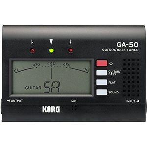 KORG GA-50 Hand-Held Pocket Tuner voor Gitaar/Bas - Zwart