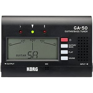 KORG GA-50 Hand-Held Pocket Tuner voor Gitaar/Bas - Zwart
