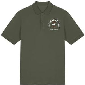 AMERICAN COLLEGE USA Polo kaki 12 jaar casual, Groen, 12 Jaar