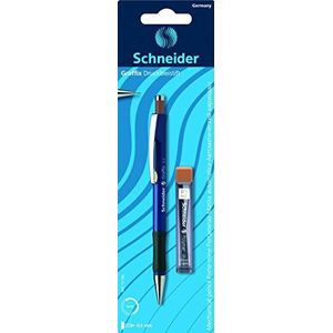 Schneider Schrijfgerei Graffix, 0,5, HB, donkerblauw, 1 blisterkaart + 12 stuks potlood
