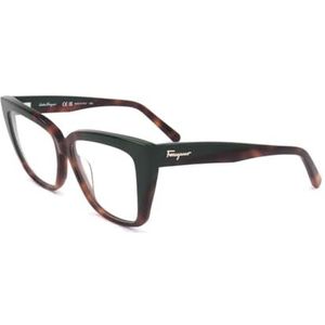 Ferragamo SF2939 220 TORTOISE/DARK GREEN 54/15/140 Vrouw Brilmonturen