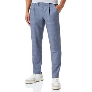 bugatti Heren 4236-36860 slakkenbroek, marine-370, taps toelopende pasvorm, Marine-370, 36W x 34L