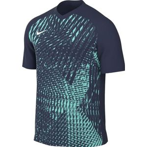 Nike Heren Short Sleeve Top M Nk Df Prcsn Vi Jsy Ss, Midnight Navy/Hyper Turq/Wit, DR0944-410, M