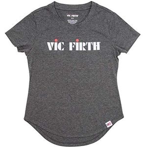 Vic Firth Logo Women's Charcoal Grey T-Shirt - Size L