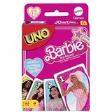 UNO Barbie The Movie Kaartspel, geïnspireerd op de film, voor het hele gezin, voor spelletjesavonden, onderweg, op de camping of op een feestje​, HPY59