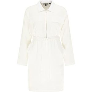 DreiMaster Vintage Dames hemdblousejurk 37211834-DR05, wit, XL, hemdblousejurk, XL