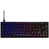 The G-Lab - Keyz Titanium WL - Draadloos Gamingtoetsenbord - Rood - Wit