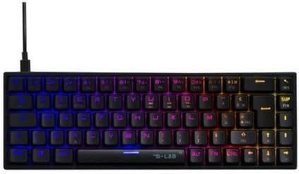 The G-Lab - Keyz Titanium WL - Draadloos Gamingtoetsenbord - Rood - Wit