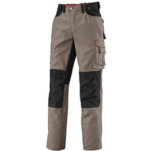BP Workwear 1789-555-5032 werkbroek - elastiek in de rug - plooitjes - normale pasvorm - maat: 56n - kleur: walnoot/zwart