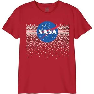 Nasa T-shirt voor jongens, Rood, 10 Jaar