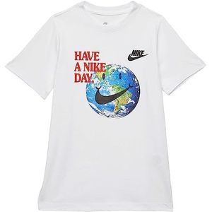 Nike B NSW T-shirt Hbr Stmnt 1, wit, S, unisex kinderen