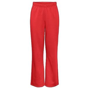 Bestseller A/S Pcchilli Hw Wide Sweat Pants Noos Bc broek voor dames, Poppy Red, S