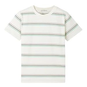 TOM TAILOR T-shirt voor jongens, 34935 - Small Multicolor Streep, 128/134 cm