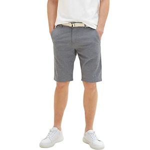 TOM TAILOR Mannen bermuda shorts 1035041, 29422 - Navy White Dobby, 31
