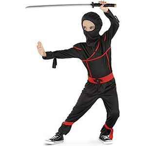 Rubies Ninja-kostuum, zwart, rood, L (S8820-L)