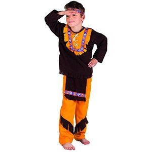 Boland - Kostuum voor kinderen, Indianen, Little Chief, wilde westen, cowboy, hoofdband, carnaval, themafeest, verkleedpartij, theater
