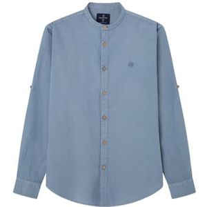 Springfield Herenhemd, rookblauw, maat S