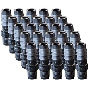 EZwaste Vervanging 1/8"" MNPT x 3/8"" HB fittingen, 25/pack