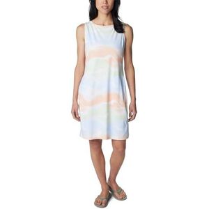Columbia Dames Chill River bedrukte jurk, witte onderstroom, M, Witte onderstroom, M