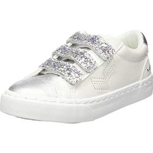 Kaporal Lage sneakers met pailletten voor kinderen, Wit glitter, 22 EU