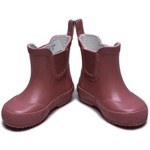 Celavi Unisex Basic Short Wellies rubberlaarzen voor kinderen, rosébruin, 23 EU