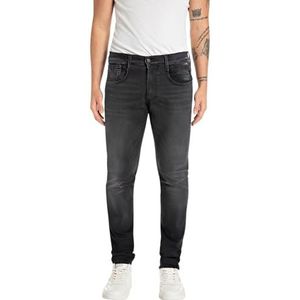 Replay Anbass Slim Fit Bio Herenjeans, Black 098, 27W / 32L